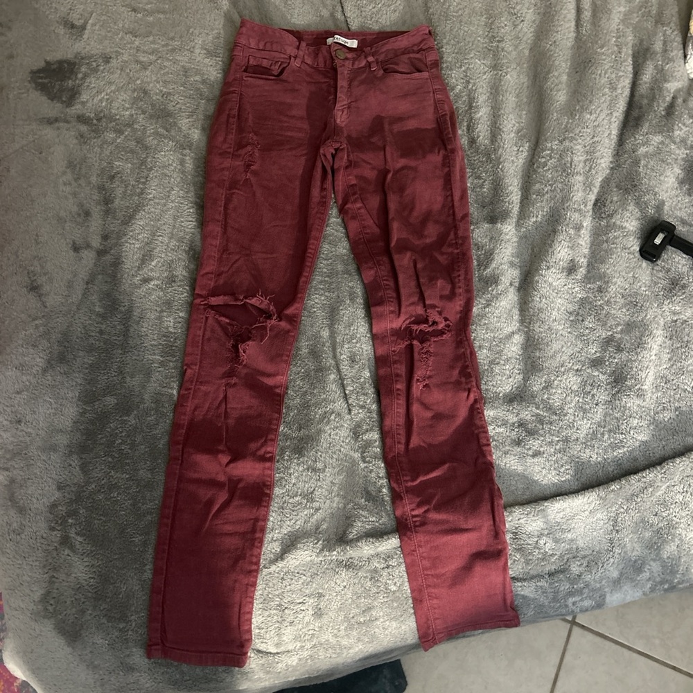 Refuge Burgundy Trousers